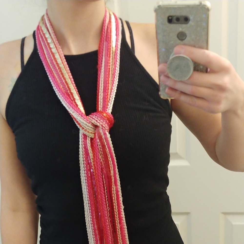 Sequin scarf